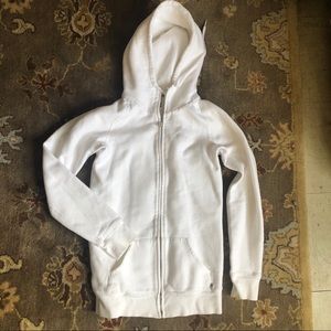 Aritzia TNA long sleeve white hoodie XS Lululemon